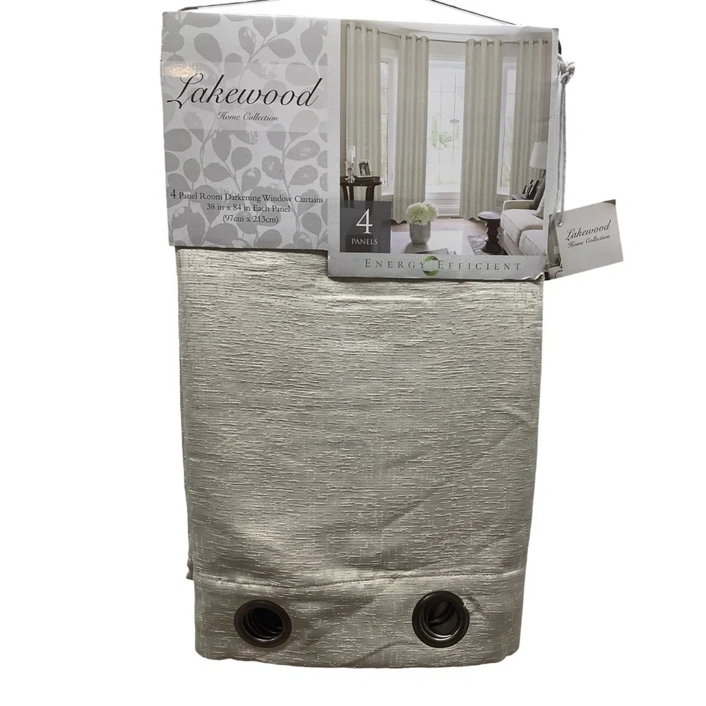 Lakewood 4 Panel RoomDarkening Window Curtains. New With Tags.